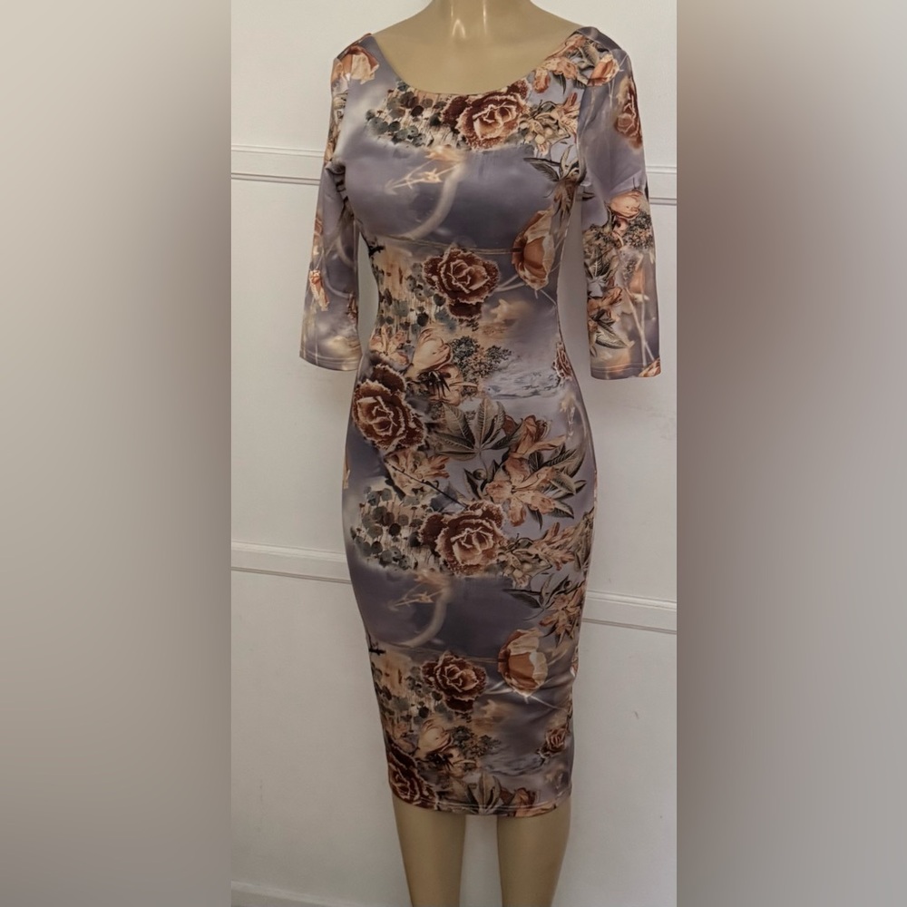 Floral Print Women's Dress M